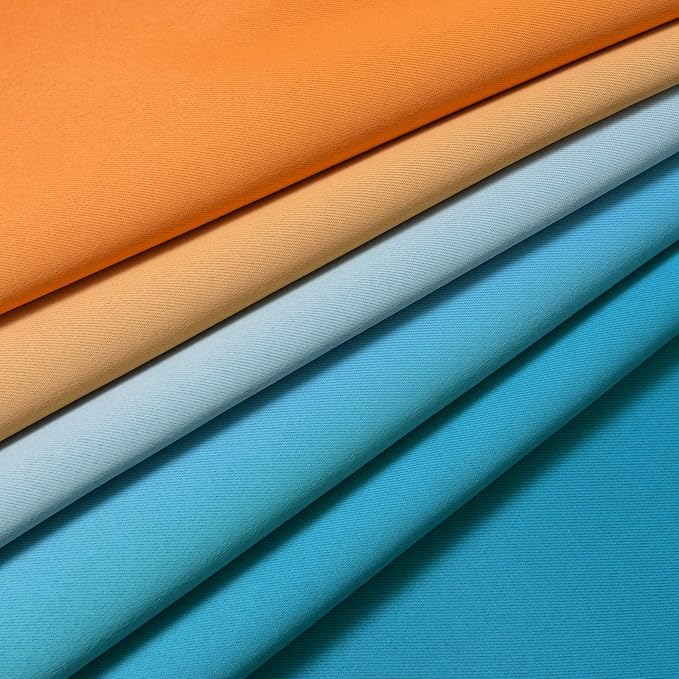 Yakamok Ombre Orange and Blue Curtains - Image 5