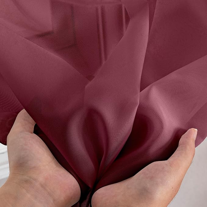 Aiyufeng Short Sheer Black Curtains - Image 4