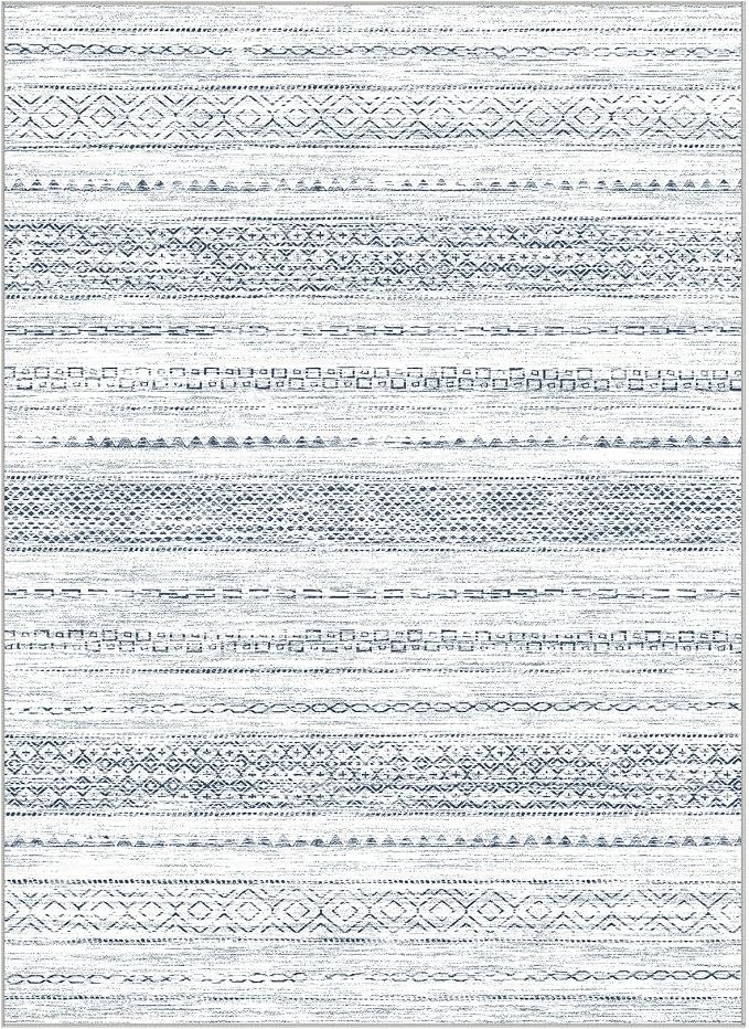 Nakagishi 8x10 Area Rugs Living Room: Washable Boho Large Neutral Soft - Image 7