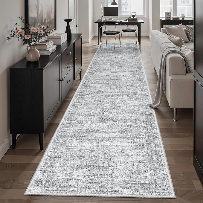 Runner Rug 2'6" x 12' Washable Non-Slip Runner Rugs - Image 2