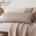 Foindtower Set of 2 Decorative Floral Body Lumbar Throw Pillow Covers Neutral by Foindtower