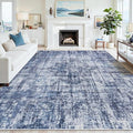 9x12 Area Rugs for Living Room Washable Rug: Anti-Skid Abstract Modern Living by Crority