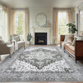 AMADA HOMEFURNISHING 9x12 Area Rugs, Low-Profile Large Washable Area Rug by AMADAHOMEFURNISHING