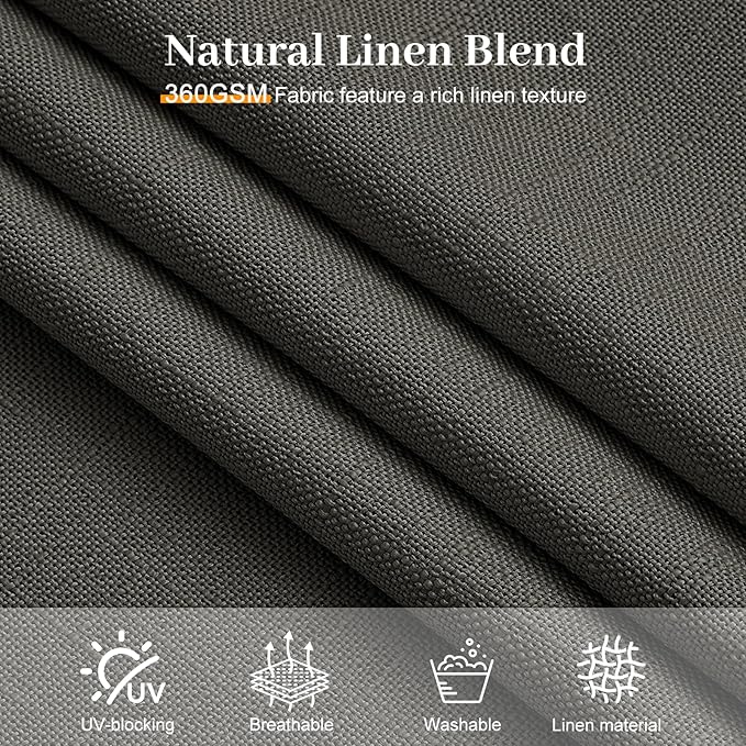 IVAPUPU Pinch Pleated Curtains 84 Inches Long - Image 5