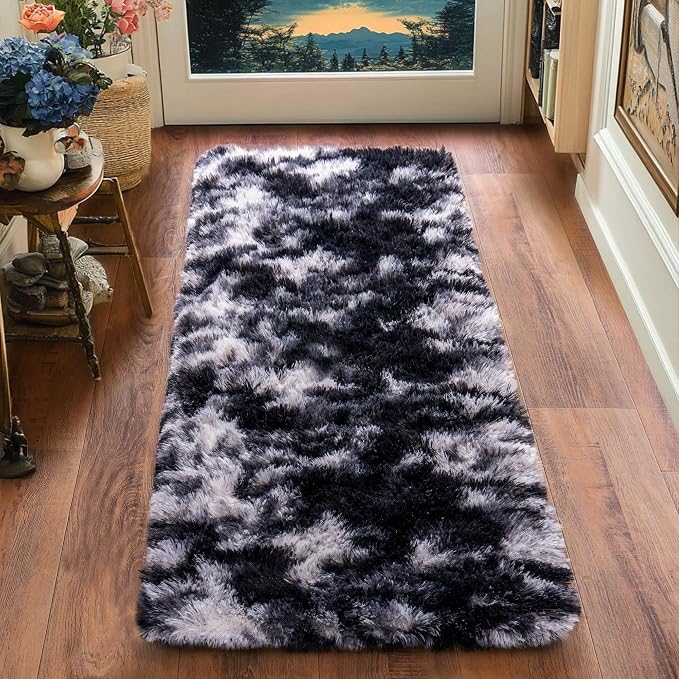 Runner Rugs for Bedroom 2x6 Soft Shag Bedside Rug, Fluffy Area Rug Throw Rugs - Image 6