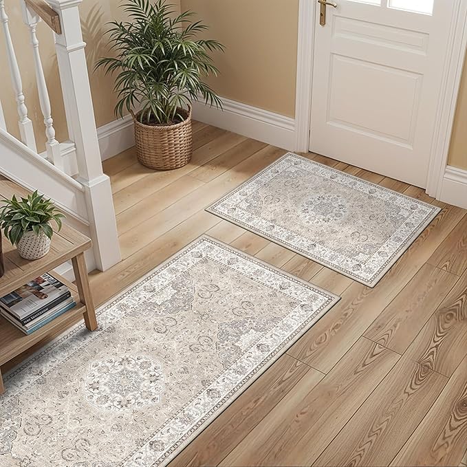 2-Piece Kitchen Runner Rug Set: Washable Non-Slip Floor Mats - Image 5