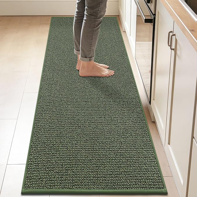 BEQHAUSE Kitchen Runner Rugs 24"x84", Non-Slip Kitchen Mats by BEQHAUSE