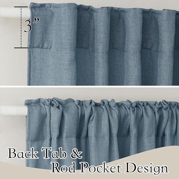 RYB HOME Linen Sheer Window Curtains - Image 2