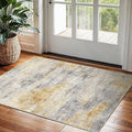 2x3 Washable Entryway Area Rug: Modern Abstract Small Runner Rug by Ksrau