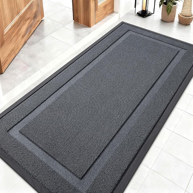 OLANLY Front Door Mat Indoor Outdoor Entrance, Waterproof All-Season, by OLANLY