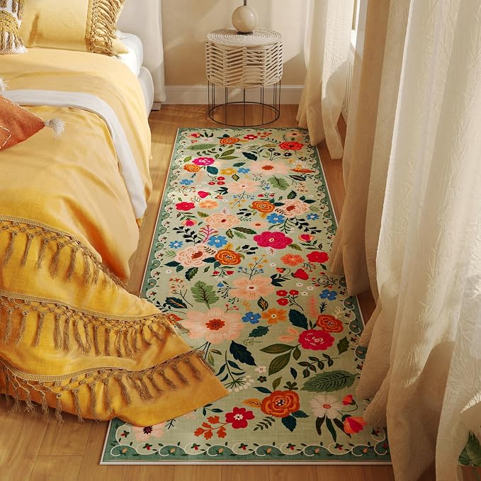 Rugcomf Runner Rug for Hallways Kitchen Rug Non Slip 2'x 6' Washable Rugs - Image 3