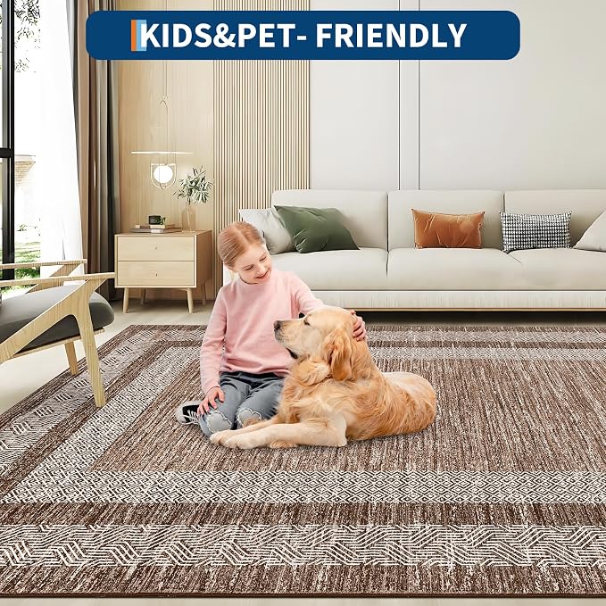 GarveeHome Modern Geometric Rug 4x6 Washable Rug - Image 6