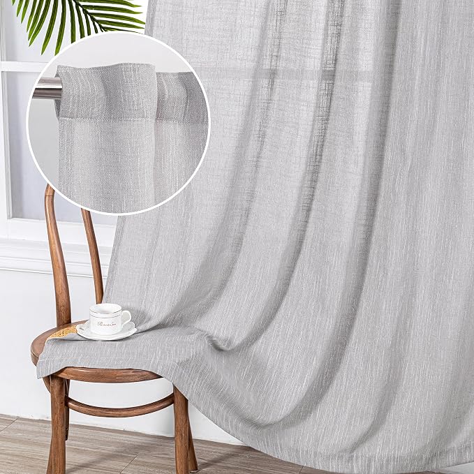 MYSKY HOME Floor Length Curtains Long Panels, Boho Curtains Farmhouse by MYSKYHOME