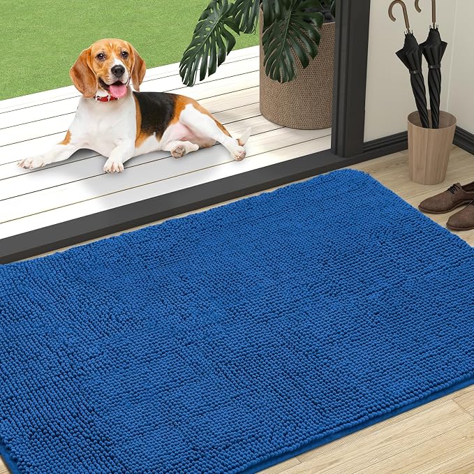OLANLY Dog Door Mat for Muddy Paws 47x32, Absorbs Moisture and Dirt, Absorbent by OLANLY