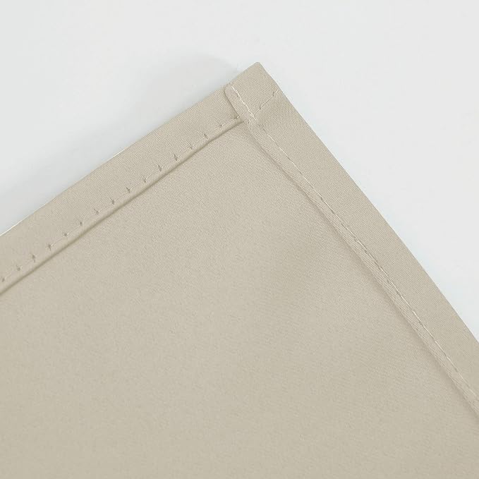 LEMOMO Light Beige Thermal Blackout Curtains/52 x 54 Inch/Set of 2 Panels Room - Image 8