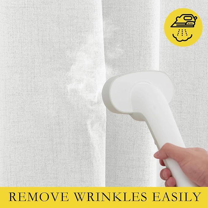 NICETOWN 100% Absolutely Blackout Linen Curtains - Image 6