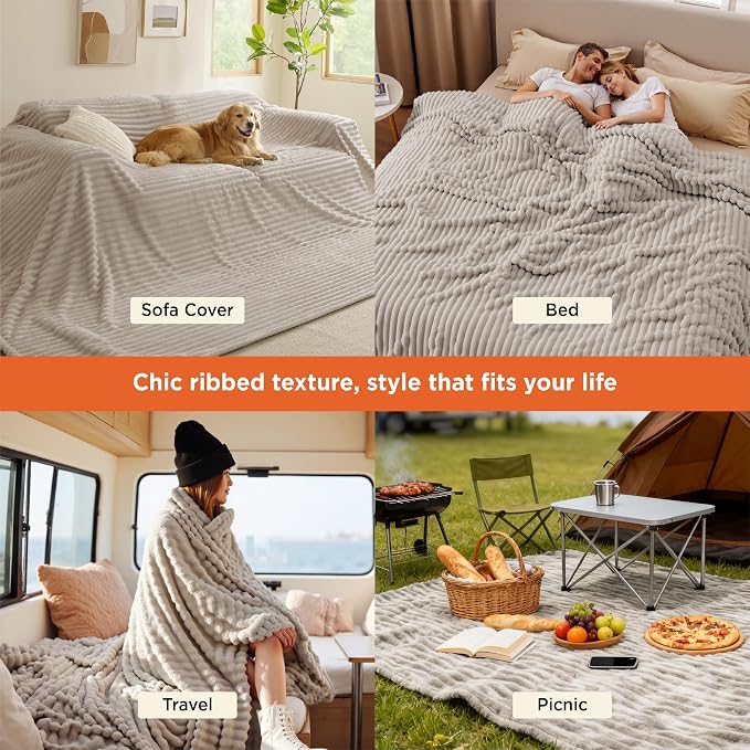 Bedsure GentleSoft Large Fleece Blanket - Image 3