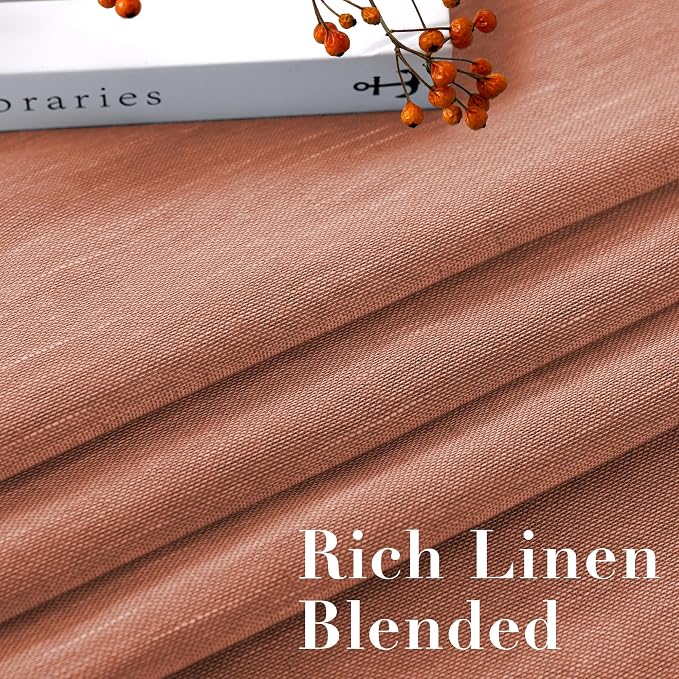H.VERSAILTEX Linen Curtains Natural Blended Curtain Panels - Image 4