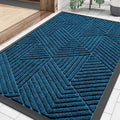 Smiry Front Door Mat Outside Entrance, Heavy Duty Sturdy Natural Rubber Doormat by Smiry