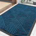 Smiry Front Door Mat Outside Entrance, Heavy Duty Sturdy Natural Rubber Doormat by Smiry