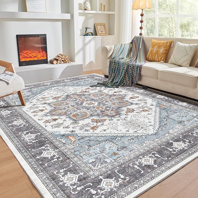 OPPODREAM Soft Area Rugs 4x6, Low-Pile Washable Rugs 4x6 by OPPODREAM