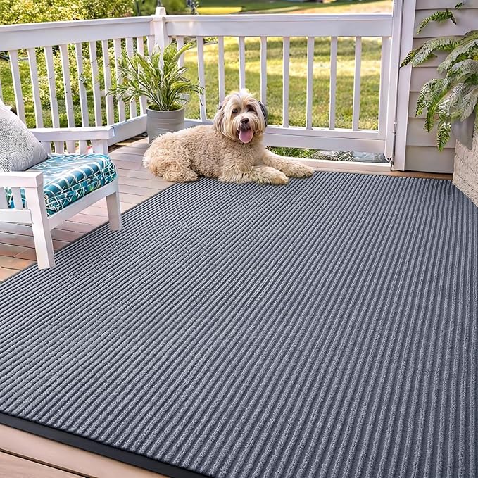 OLANLY Front Door Mat Indoor Outdoor Entrance, Waterproof Heavy Duty Doormat by OLANLY