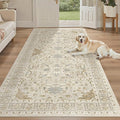 Madane Hallway Runner Rug 4x8 Wide: Washable Thin Runners by Madane