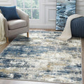 Area Rugs 5x8 for Living Room Bedroom, Modern Abstract Machine Washable Rug by BEIMO