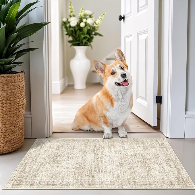 2x3 Washable Rug Runner for Bathroom, Soft Entryway Rug for Laundry Room - Image 3