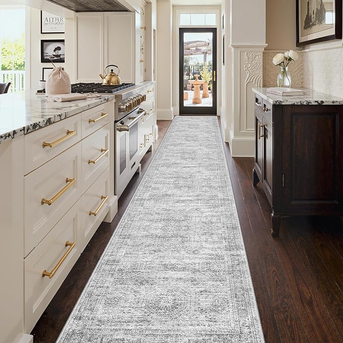 3x18 Washable Runner Rug for Hallway, Non-Slip Long Hallway Runner for Entryway - Image 3