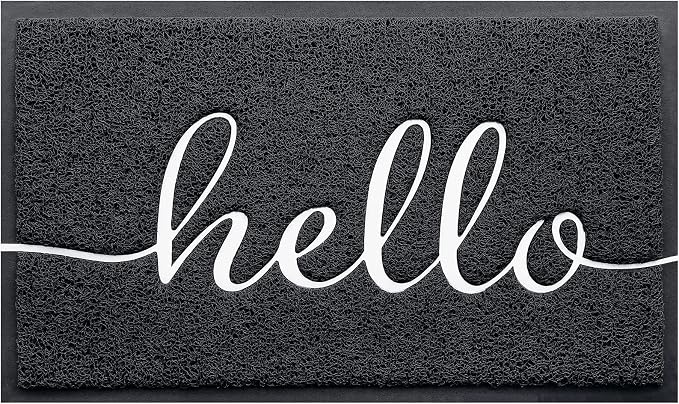 BeneathYourFeet Door Mat Welcome Mat Low Profile Front Doormat Indoor Outdoor by BeneathYourFeet