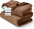 Bedsure GentleSoft Orange Fleece Blankets King Size by BEDSURE
