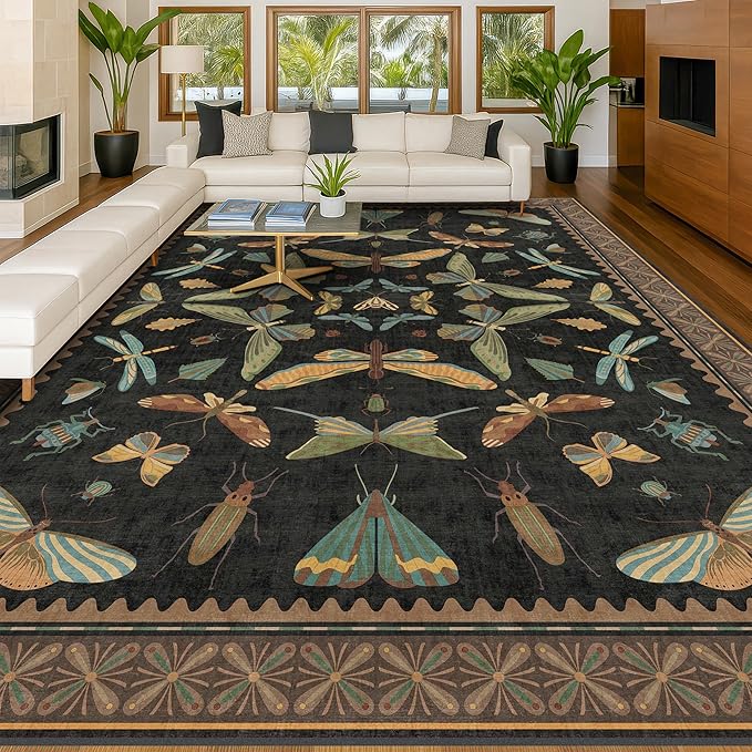 Hazo Haus Large Black Rug for Living Room - Image 6