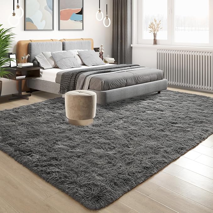 Tepook Soft Fluffy Rugs for Living Room, 5x8 Shaggy Area Rug for Bedroom - Image 2