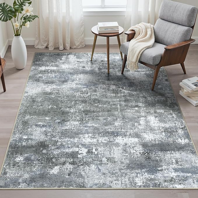 Area Rugs 8x10 for Living Room Bedroom, Modern Abstract Machine Washable Rug - Image 2
