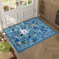 Rugcomf Door Mat Indoor Entrance 2x3 Rug Machine Washable Boho Floral Small by Rugcomf