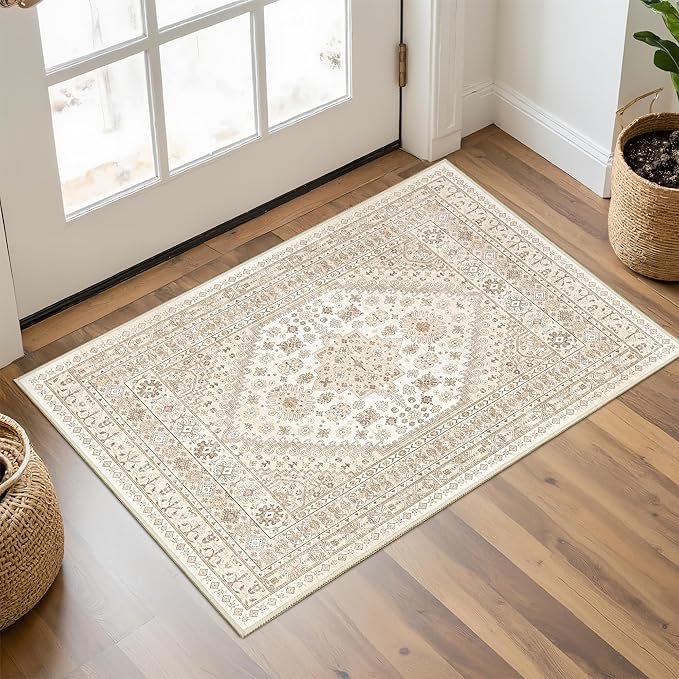 Entryway Rug - 2x3 Washable Rug Runner by Restydon