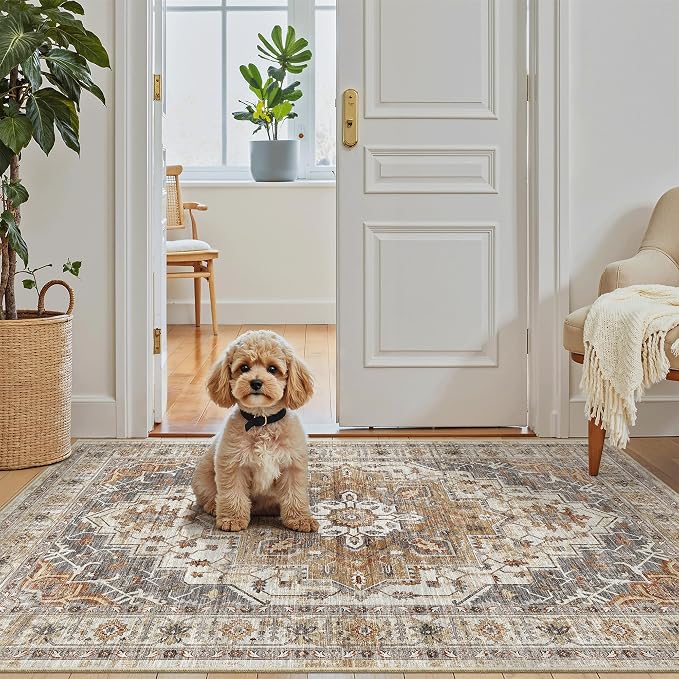 Madane Washable Entry Rug 3x4, Area Rugs - Image 4