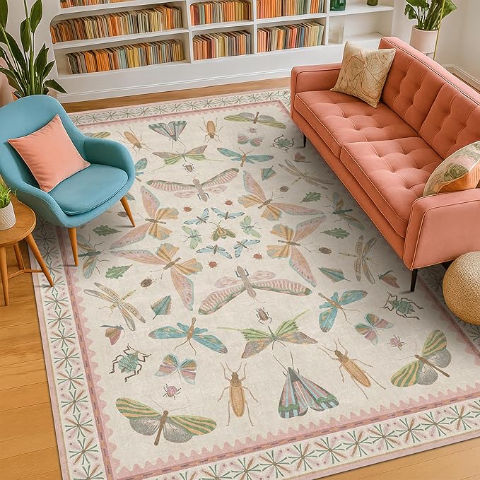 Hazo Haus Butterfly Area Rugs 5x7 - Image 3