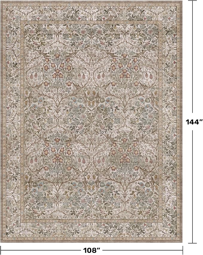Washable 9x12 Living Room Rug - Image 2