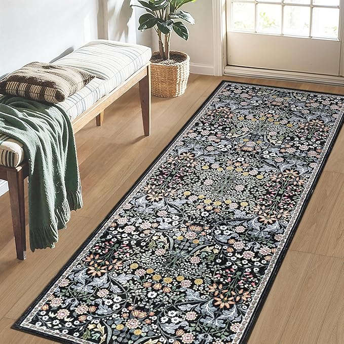 Runner Rug for Entryway: 2x6 Kitchen Rugs Non Slip Washable Ultra-Thin Soft - Image 3