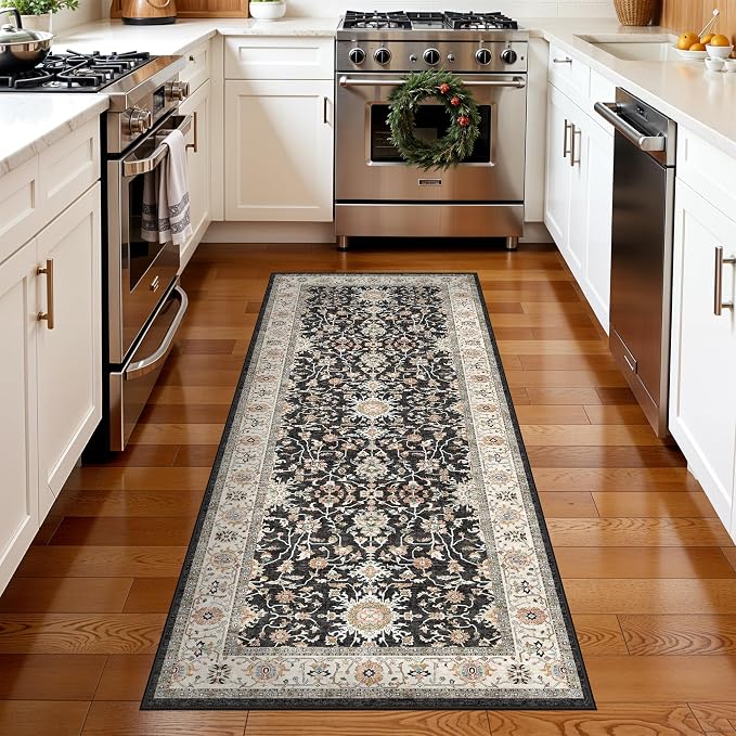 Washable 2x5 Entryway Runner Rug: Stain Resistant Carpet - Image 2