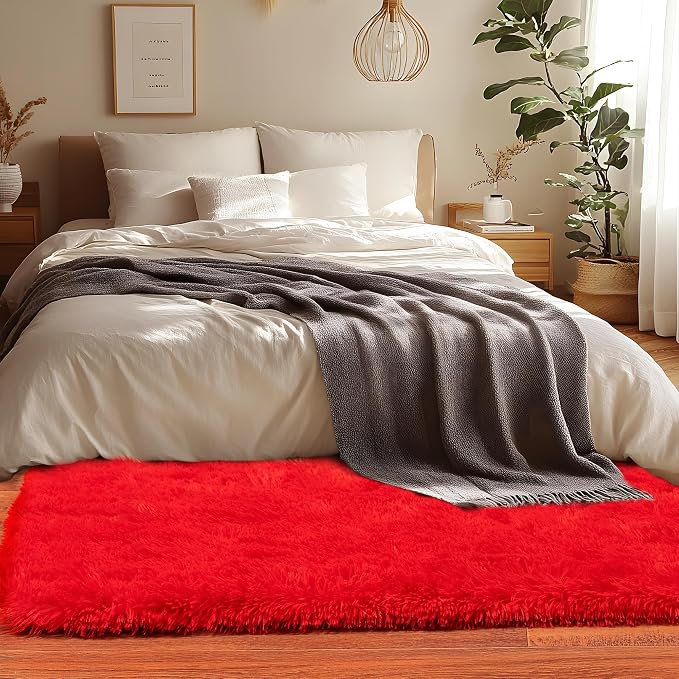 Runner Rugs for Bedroom 2x6 Rug Runners for Hallways Non Slip Soft Shag Bedside - Image 2
