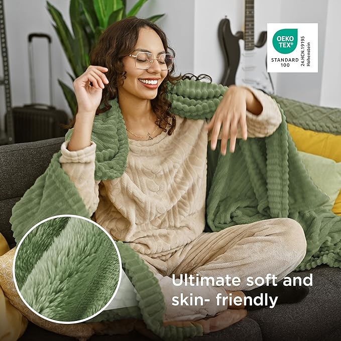 Bedsure GentleSoft Reseda Twin XL Blanket - Image 4