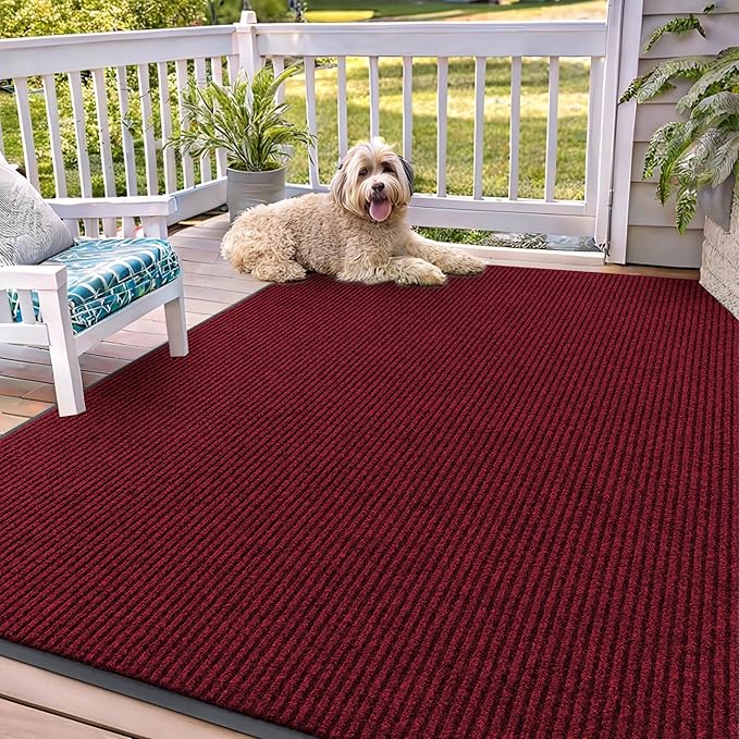 OLANLY Front Door Mat Indoor Outdoor Entrance, Waterproof Heavy Duty Doormat by OLANLY