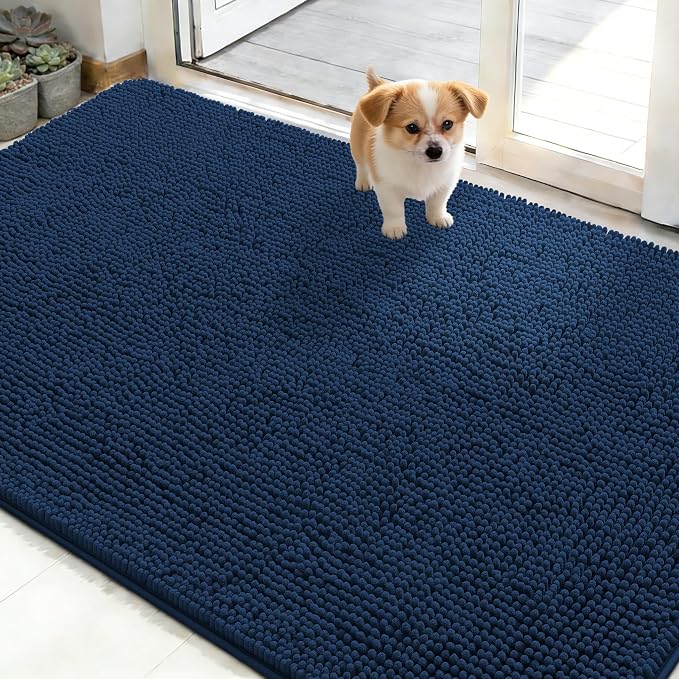 OLANLY Dog Door Mat for Muddy Paws 50x30, Absorbs Moisture and Dirt, Absorbent by OLANLY