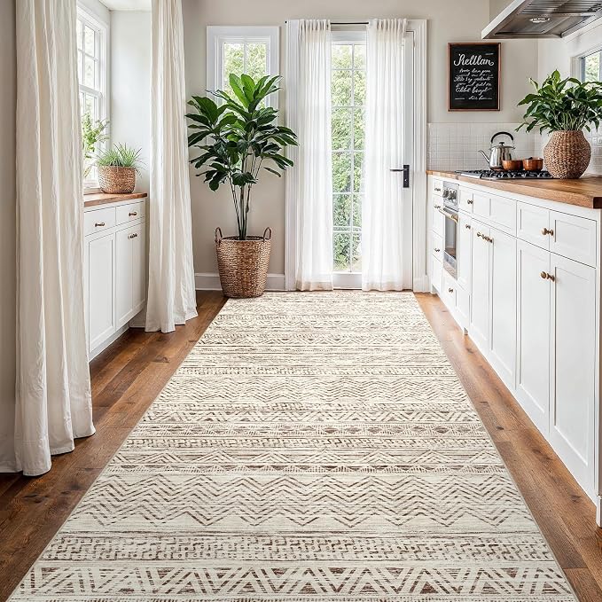 4x8 Washable Hallway Runner Rug：Moroccan Non-Slip Wide Runners - Image 8