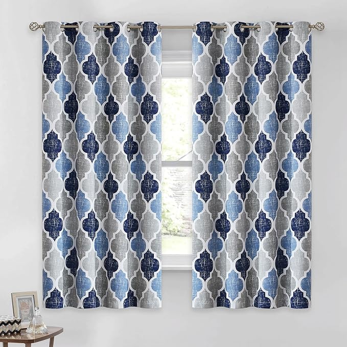 Beauoop 100% Blackout Curtains 63 Inches Long 2 Panels by Beauoop