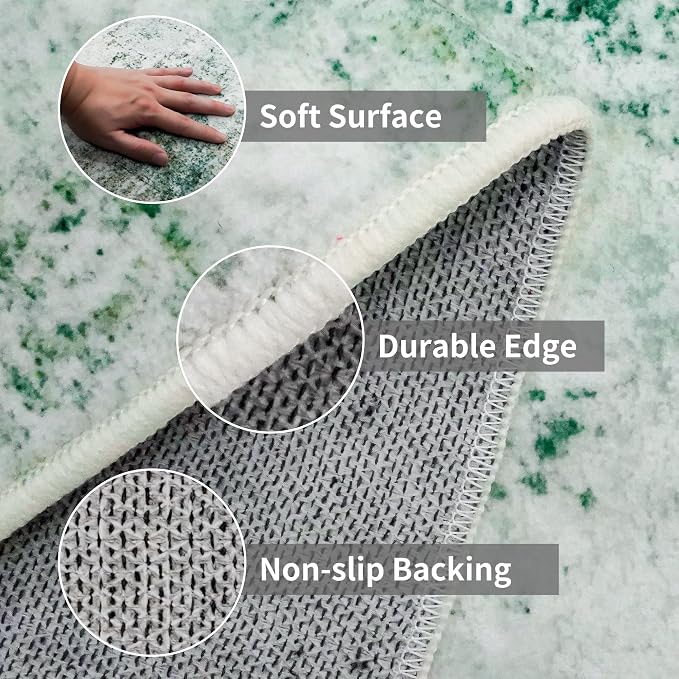3x10 Washable Runner Rug for Hallway: Non Slip Runners Rugs Easy-to-Clean - Image 5