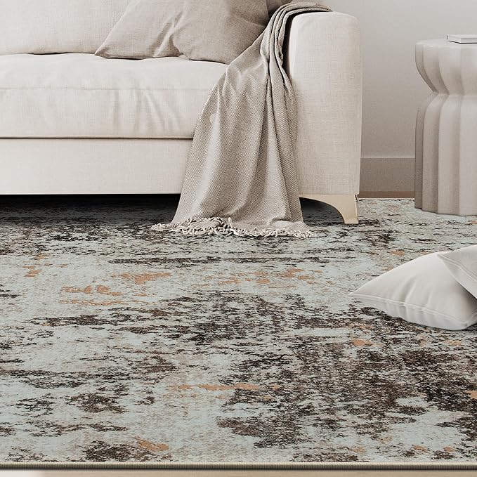 5x8 Area Rugs for Living Room Rug Washable: Abstract Rug for Dining Room - Image 9